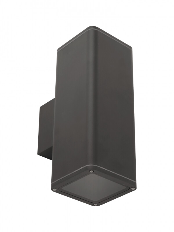 m-light Utomhus vägglampa pillar led fyrkantig gr