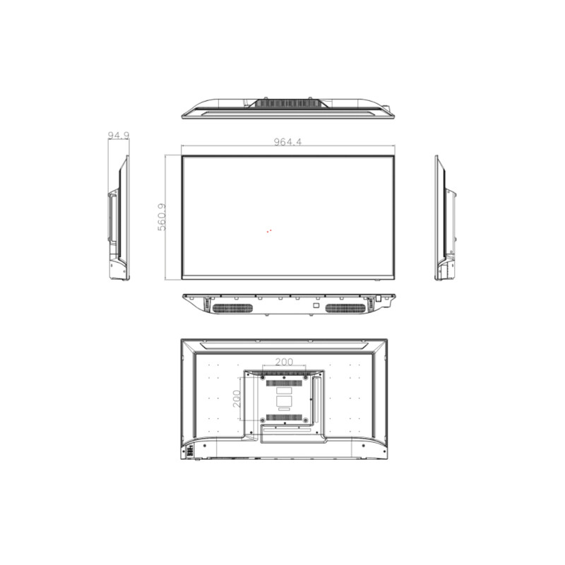 unv Monitor 43in led uhd 3840×2160