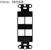 fsr Coupling plate 4 – port insert, black