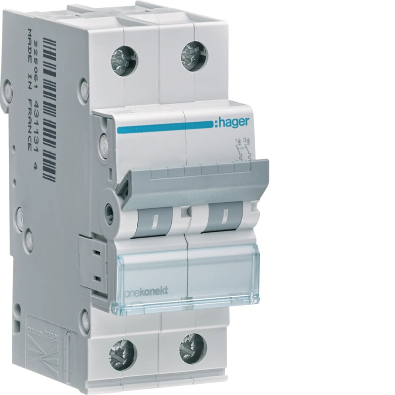 hager Minibrytare c 2-p 2a 6ka