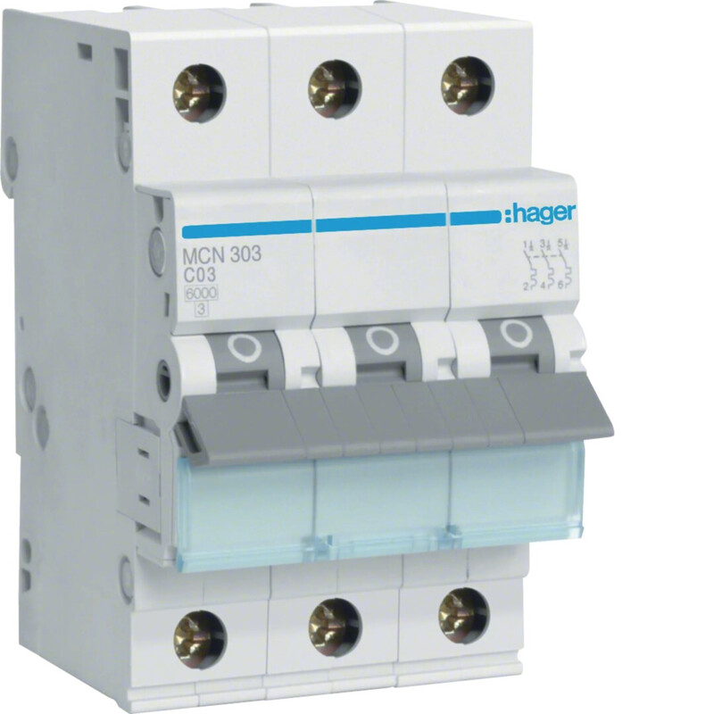 hager Minibrytare c 3-p 3a 6ka