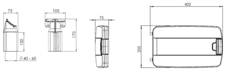 greenled Led-armatur sirius gls2s4gs    ip66  40w