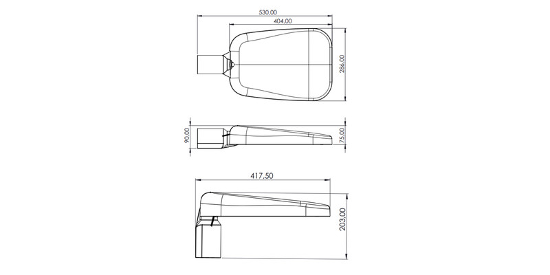 greenled Led-armatur vega 99s 40-99w