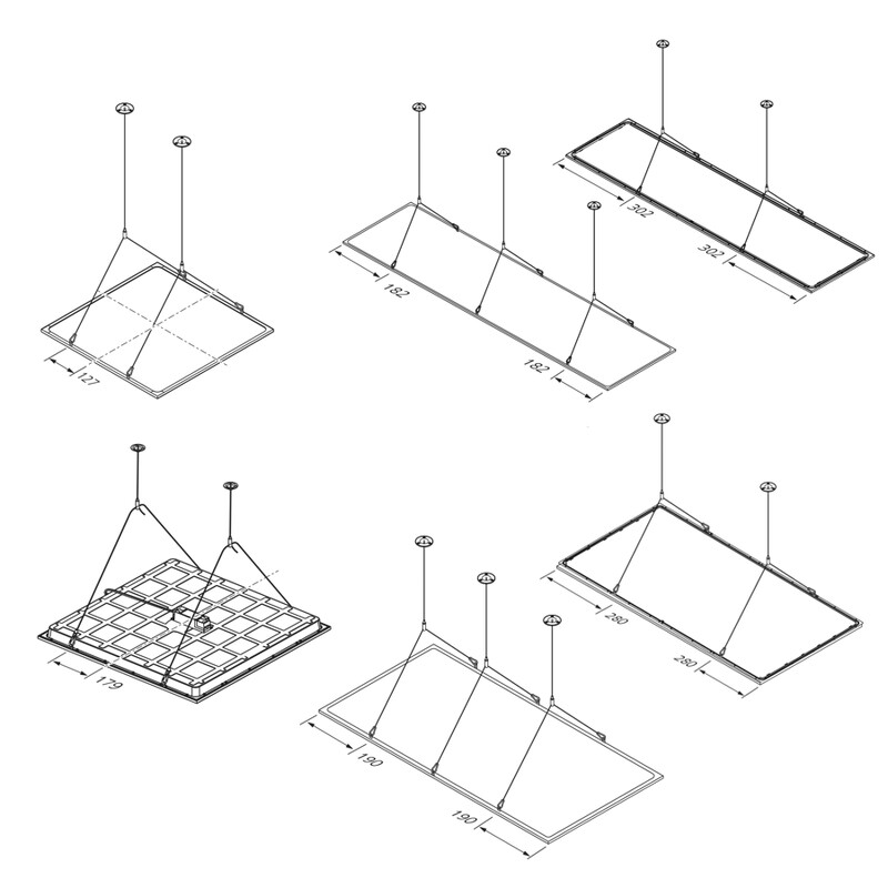 sylvania Mechanical accessories start flat panel led suspensio