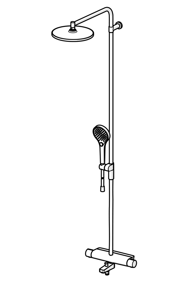 oras Shower system oras 7193n-33 optima style black