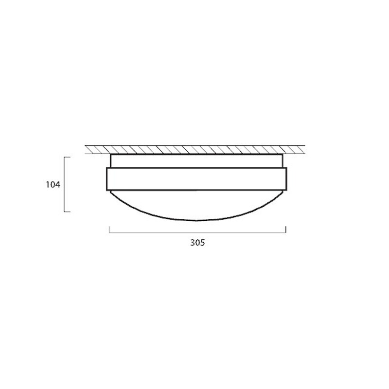 lumiance Sensorarmatur giotto 305 3034776 ip44 4k 1750lm mw