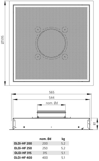 climecon Poistoilmalaite climecon oloi-hf 250-600