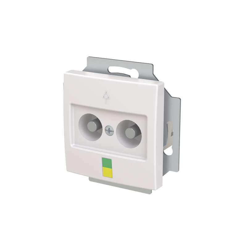 abb Tele dosa saga equipotential outlet, 2-gang