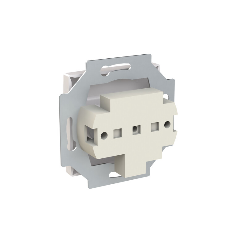 abb Tele dosa saga equipotential outlet, 2-gang