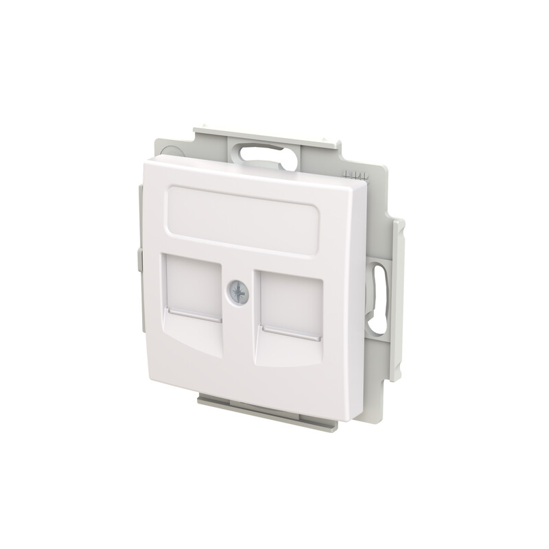 abb Comm.  connection box saga dataout 2xrj45 st actassi 85mm