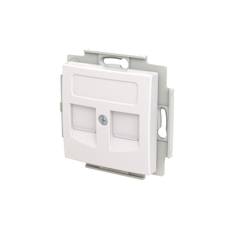 abb Comm.  connection box saga dataout 2xrj45 st systim. 85mm