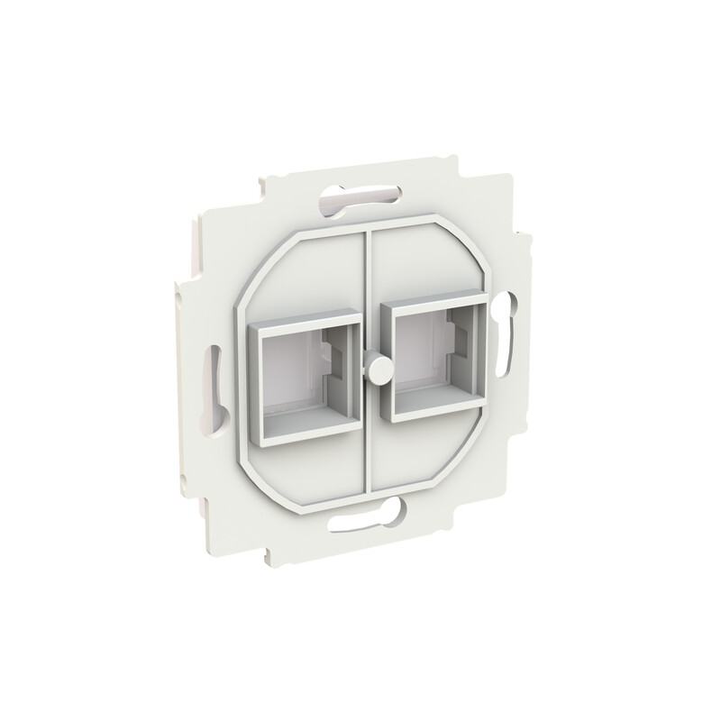 abb Comm.  connection box saga dataout 2xrj45 st systim. 85mm