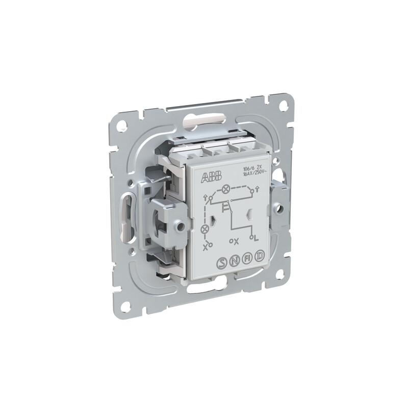 abb Avbrytare saga 6/16ax/250v/ip21 50 st 2x