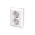abb Socket-outlet saga 2-gang/16a/ip21 50 pcs