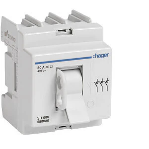 hager Huvudbrytare sh080 3x80a 0-1400v
