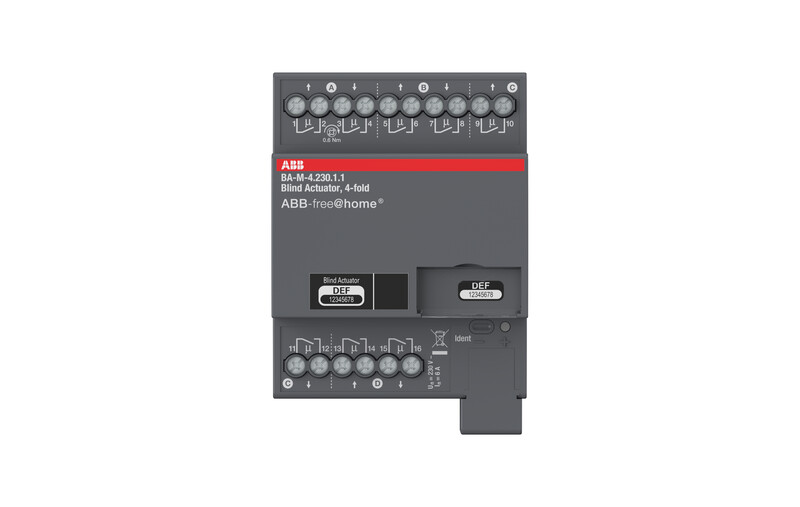OUTPUT MODULE FAH ABB CURTAIN 4X6A B DIN