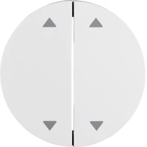 hager Rocker 2f bld.sw. 4xarrow white