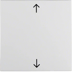 hager Rocker 1f shutter 2xarrow white