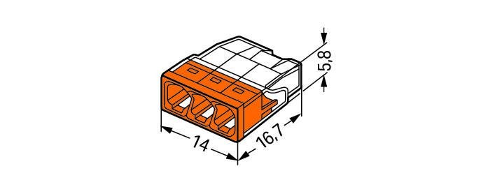 wago Box connector 2273-203 (100pcs)