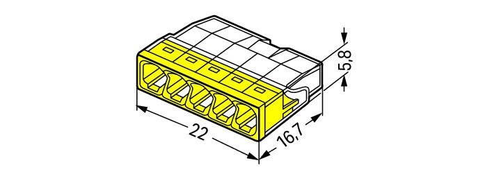 wago Box connector 2273-205 (100pcs)