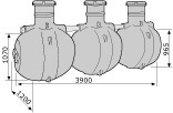 uponor Slamavskiljare uponor sako 3m3 3-kamrar