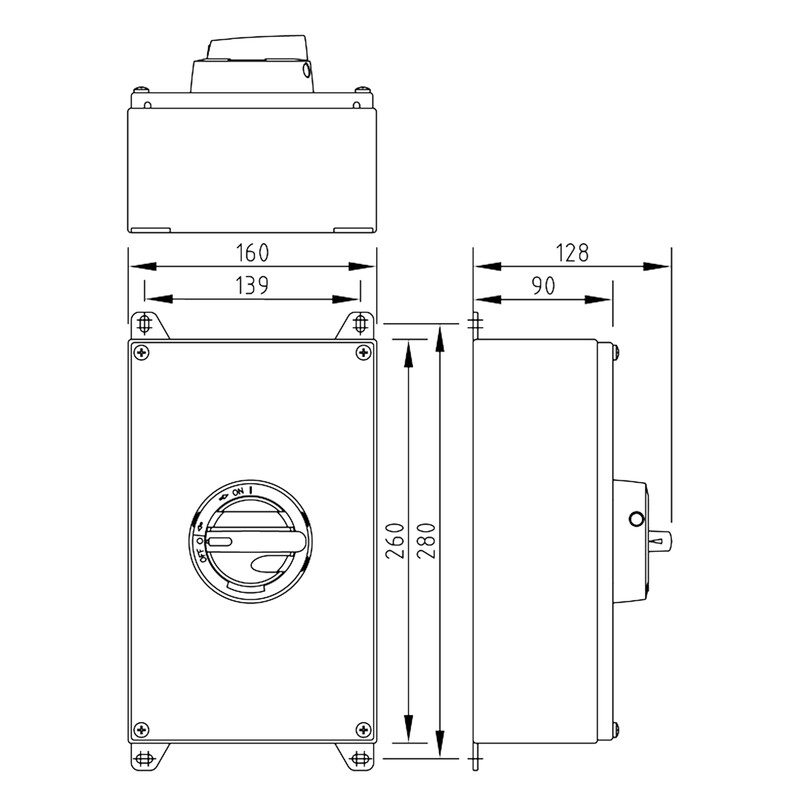 katko Säkerhetsbrytare kur 363 3x63a 1v 30kw atex