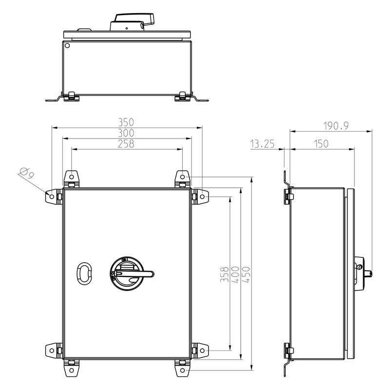 katko Säkerhetsbrytare kut 380 3x80a 400v 1v 45kw