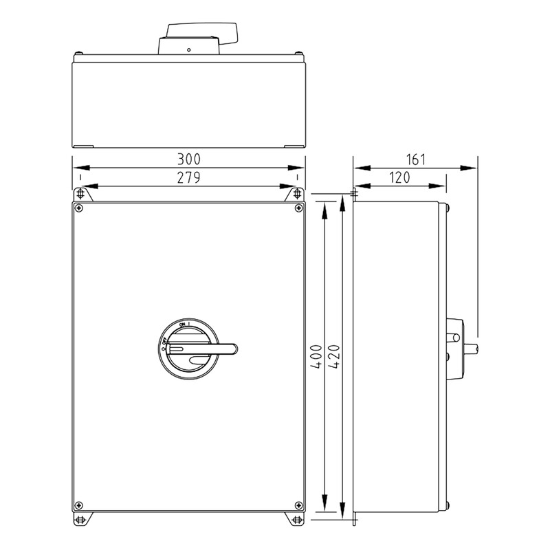 katko Safety switch kur 3125 3x125a 400v 1v 55kw