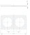 hager Frame 2f white