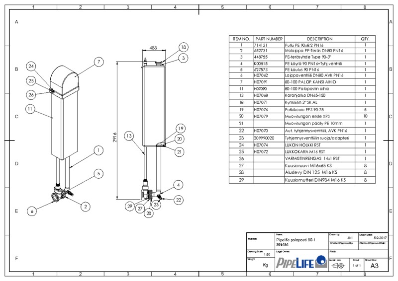 pipelife Pipelife fire hydrant 80-1