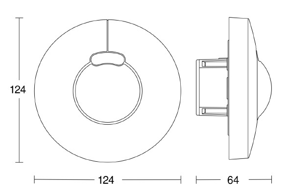 steinel Motion detector hf3360 ro up dali2 360 ip20 wh