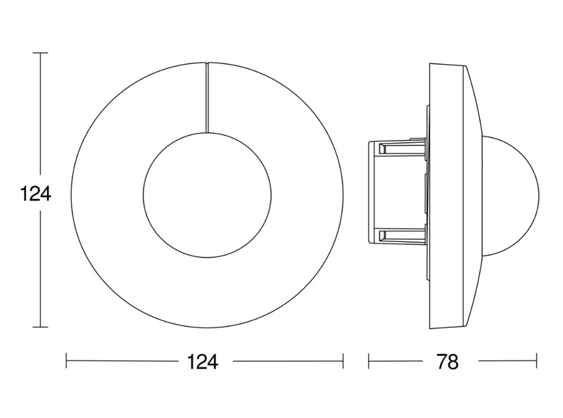 steinel Motion detector is345 ro up dali2 360 ip20 wh