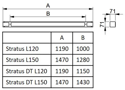 exaktor Ripustusvalaisin stratus stratus av l150 4400lm 840 r