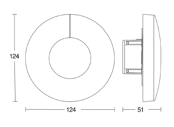 steinel Valonsäädin knx steinel dual round knx v3 ip54 uka val