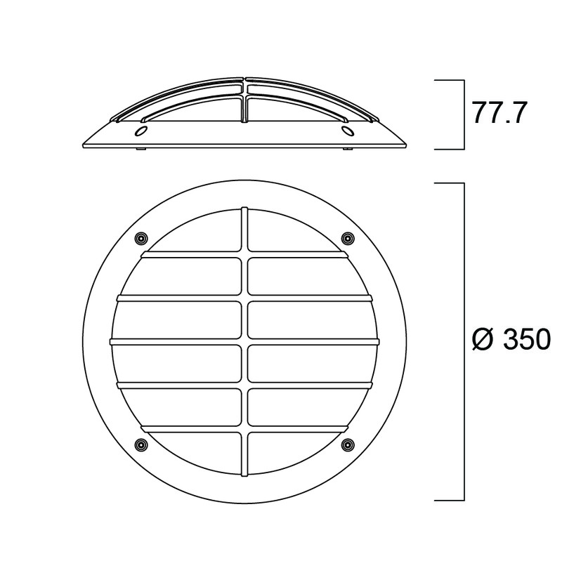 sylvania Ljustekniska (optiska) tillbeh start surface ip66 350mm grill