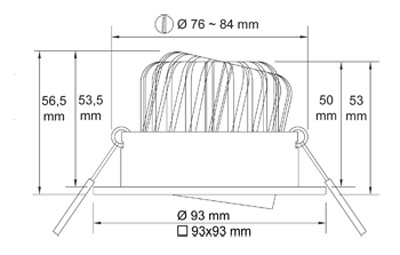 defa lighting Alasvalo focus gyro eco 8w 2700k 730lm