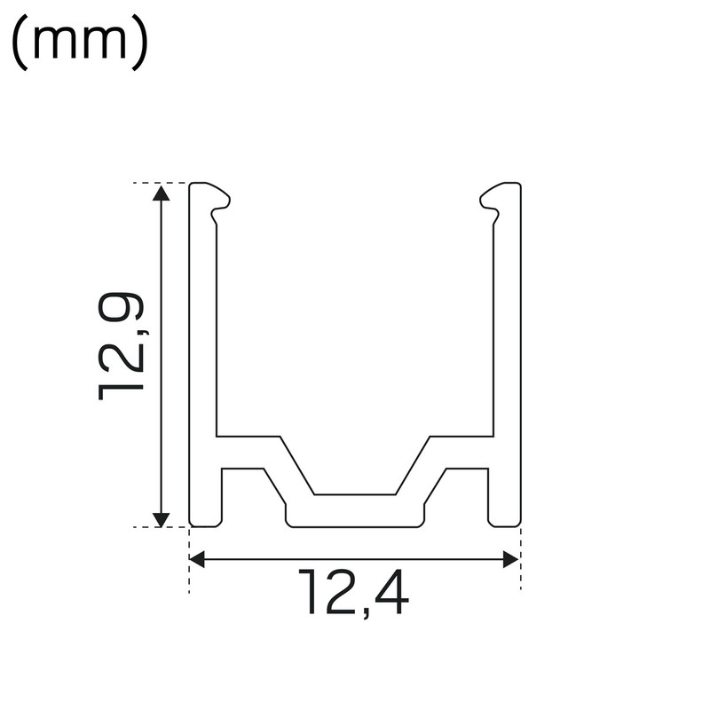 hide-a-lite Led-light rail profile neon mini ip67 2m