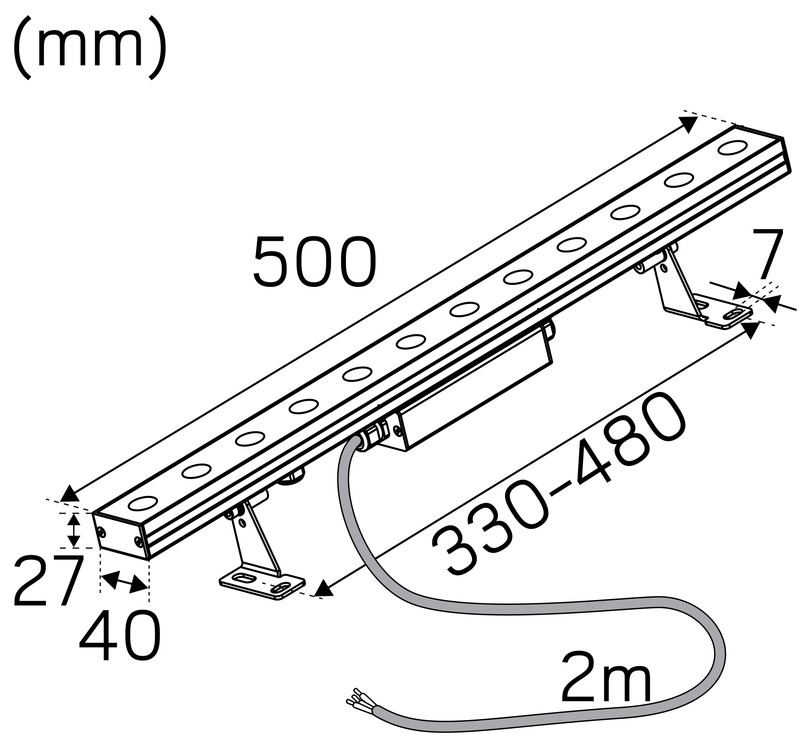 hide-a-lite Floodlight spot line 500 4000k
