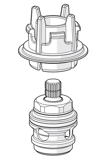 oras Tap spare part oras 601092v shut-off valve hot