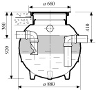 uponor Floor trap oil separator b/04