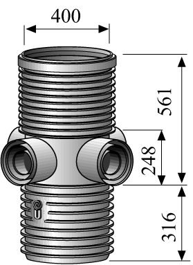 uponor Salaojakaivon pohjaosa uponor 35l