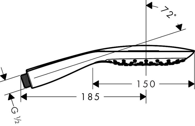 hansgrohe Käsisuihku hansgrohe 26550000 select e 150 3jet