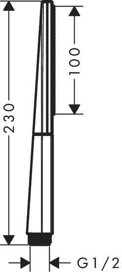 hansgrohe Handdusch hansgrohe 26866000 rainfin 100 1jet cr