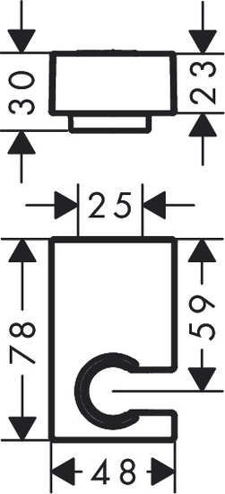 hansgrohe Käsisiuhkun pidike hansgrohe 28387000 porter e kromi