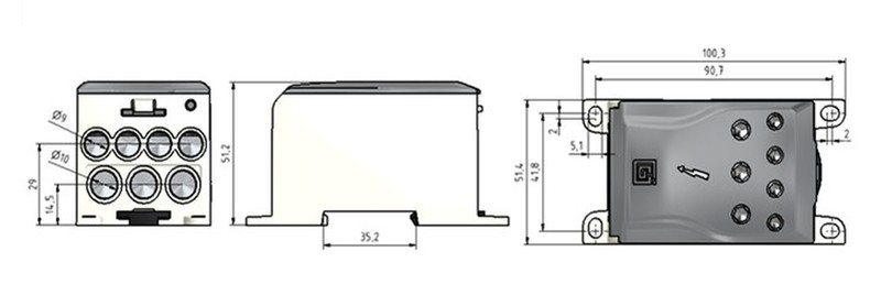 ouneva Universal connector ojl 400a/240mm2/c s