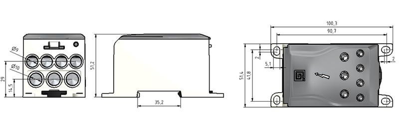 ouneva Universal connector ojl-connector 400 a/240mm2/fbb
