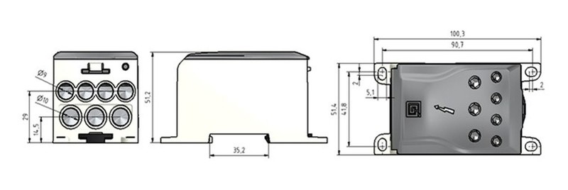 ouneva Haaroitusliitin ojl ouneva 400a/240mm2/fbb s