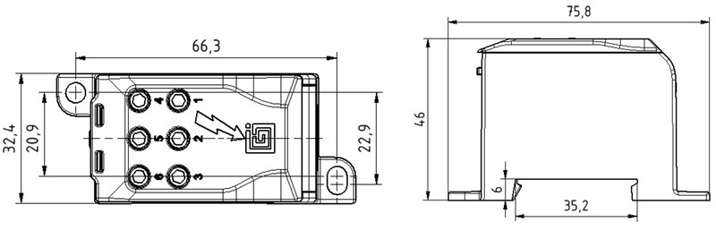 ouneva Branching connector ojl 200 a green