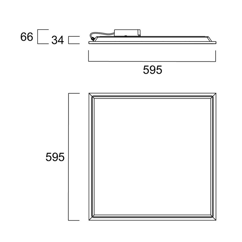 sylvania Modular luminaire start panel 0042694 600 45w 940 ip65 dali