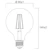 sylvania Sisustuslamppu toledo platinum g95 4w e27 827 840lm cl